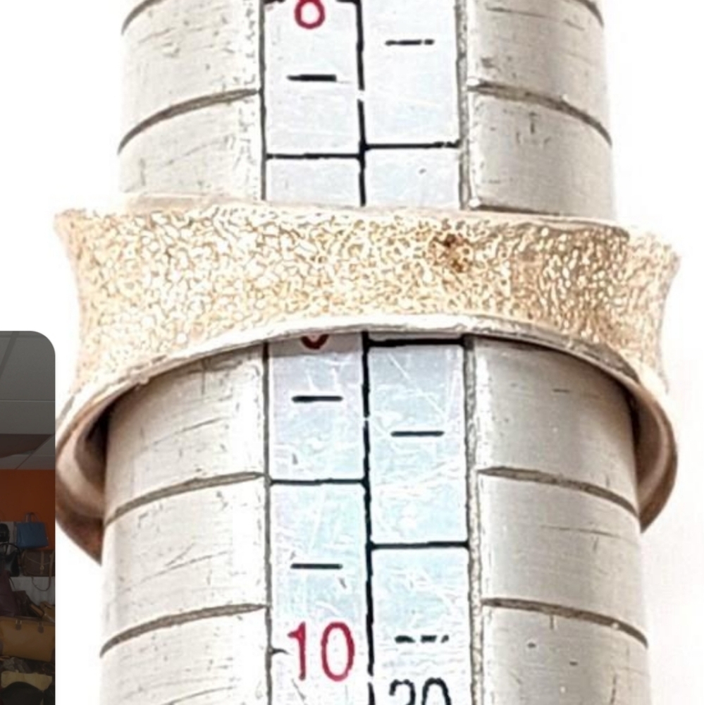 Itaor Sterling Silver Ring - Textured Band - image 2